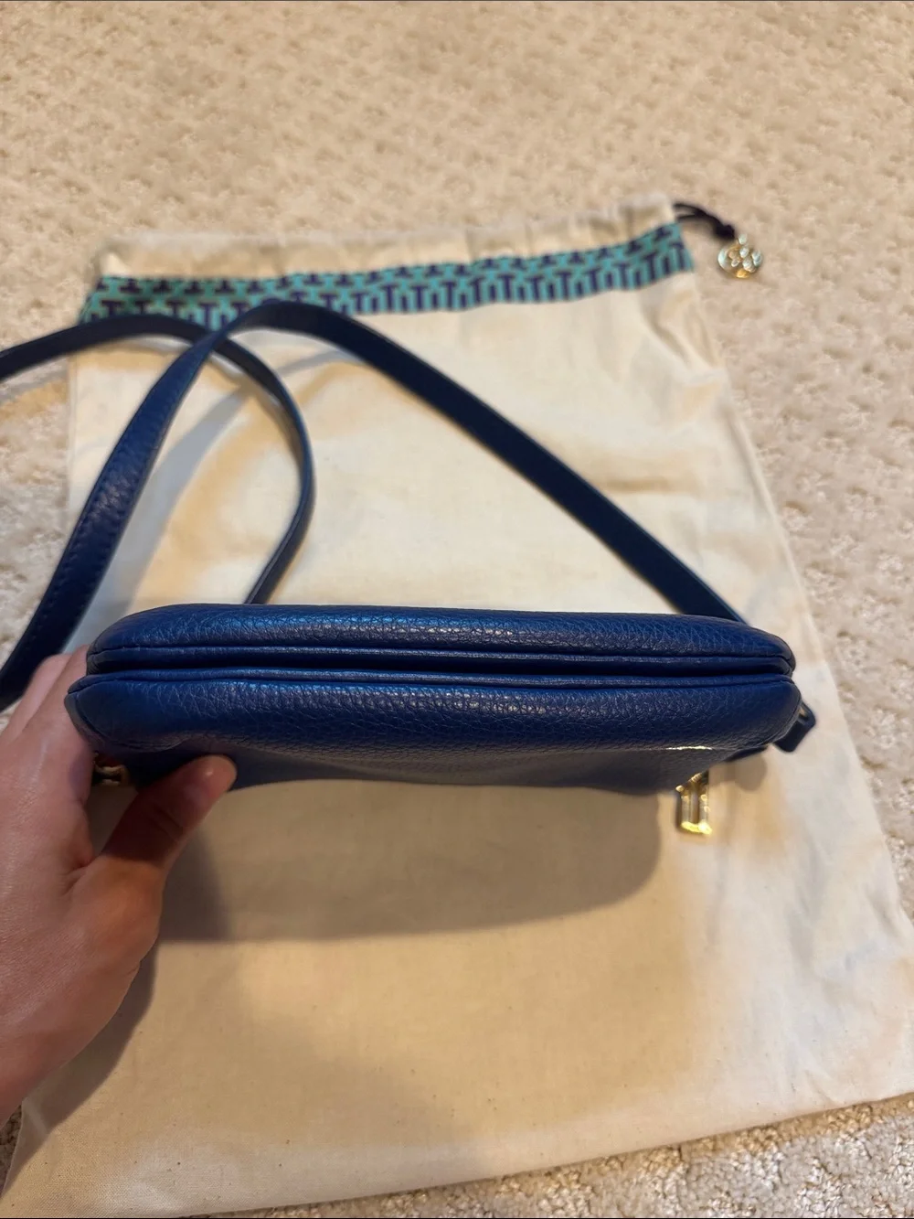 Blue Tory Burch crossbody bag